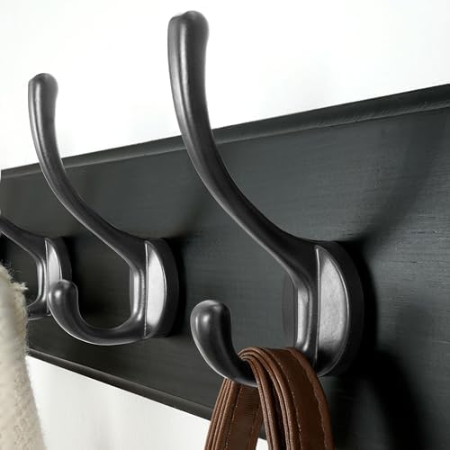 Dseap Coat Rack Wall Mount: Modern, Heavy-Duty, 17.4" Long 5-Double-Hooks - Image 7