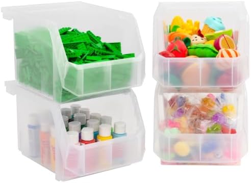 ReadySpace Medium-Tall Stackable Plastic Storage Bins by Akro-Mils