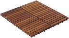 Bare Decor EZ-Floor Interlocking Flooring Tiles in Solid Teak Wood Oiled Finish - Image 5
