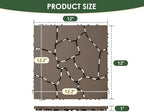 144 PCS Plastic Interlocking Deck Patio Tiles - Image 2