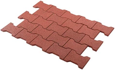 Playsafer Rubber Garden Pavers ¾” Thick Interlocking Safety Tiles - Image 4