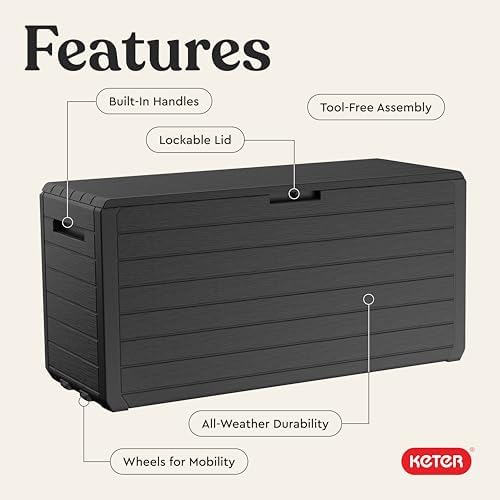 Keter Atlas 70 Gal Outdoor Storage Box - Image 4