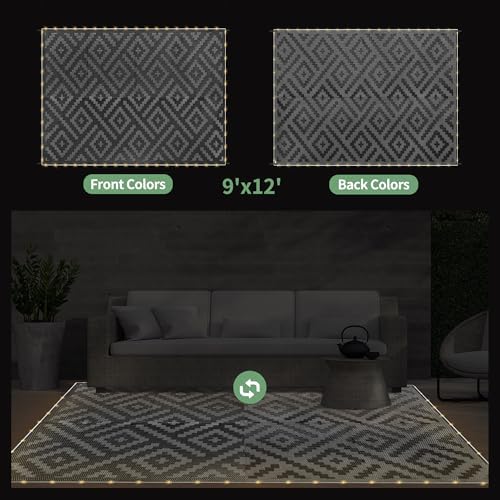GENIMO Outdoor Rug, Waterproof Plastic Rugs - Image 6