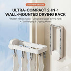 Wall Mounted Drying Rack with 7 Hidden Clips - Image 7