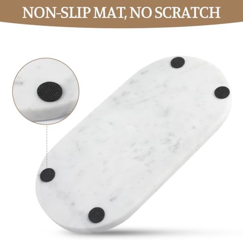 Koville Bianco Carrara Marble Tray, Catchall - Image 6