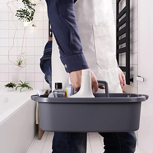 2-Pack Large Gray Cleaning Caddy - Image 4