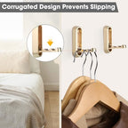 Foldable Wall Hook, 4 Pack, Screw Mounted, Heavy Duty Coat Hooks - Image 4