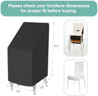 Outdoor Stackable Chair Cover Waterproof 25" W x 25" D x 47" H - Image 2