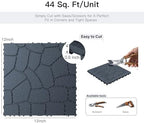 Interlocking Deck Tiles 44 Pack, Plastic Outdoor Deck Tiles - Image 4