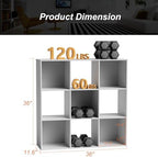 Sweetcrispy 9 Cube Storage Organizer, Stackable Modular Bookcase Shelf - Image 3