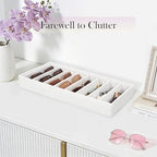 Velvet Sunglass Organizer Tray, Stackable Glasses Case - Image 2