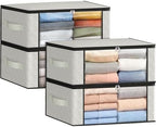 Fab totes 35L Closet Organizers, Foldable Under Bed Storage Containers by Fabtotes