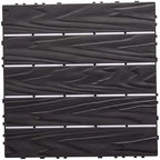 Transform Your Space with 68-Pack 11.42" x11.42” Plastic Interlocking Deck Tiles by QUAOPEFURN