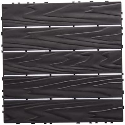 Transform Your Space with 68-Pack 11.42" x11.42” Plastic Interlocking Deck Tiles by QUAOPEFURN