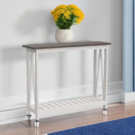 ChooChoo Farmhouse Console Table, Narrow Sofa Table - Image 6