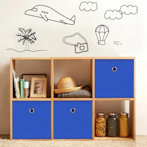 Foldable Storage Cubes Bins, 11 Inch Cloth Storage Cube Fabric Storage Box - Image 5