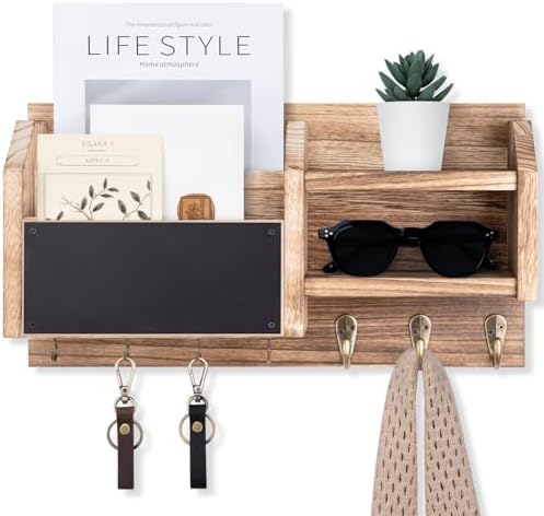 Lwenki Mail and Key Holder – Wall Mount Key Hanger - Image 7