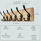 Dseap Coat Rack Wall Mounted - Image 6