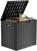 33 Gallon Outdoor Deck Box, Lockable Waterproof Outdoor Storage Boxes by MAIUSCOLI