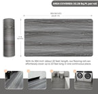 Woodgrain Vinyl Floor Roll, 11.8" x 394", Quick‑Apply Peel & Stick - Image 3