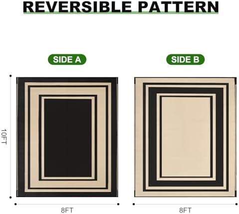 RURALITY Outdoor Rugs 8x10 Waterproof - Image 2