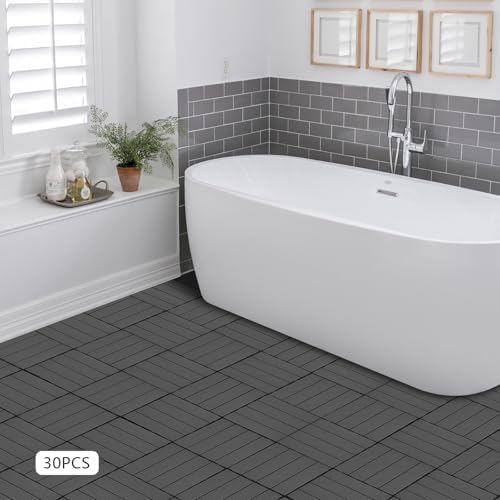 30Pcs Interlocking Deck Tiles 12'' x 12'' x 0.79'', Indoor Outdoor PVC Carpet - Image 3