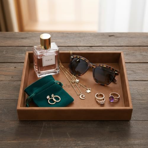 PU Leather Valet Tray, Entryway Organizer - Image 7