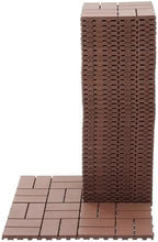 44‑Pack 12"x12"x0.75" Interlocking Deck Tiles – Waterproof PP Resin Patio by HCIOANHomecabinetseries