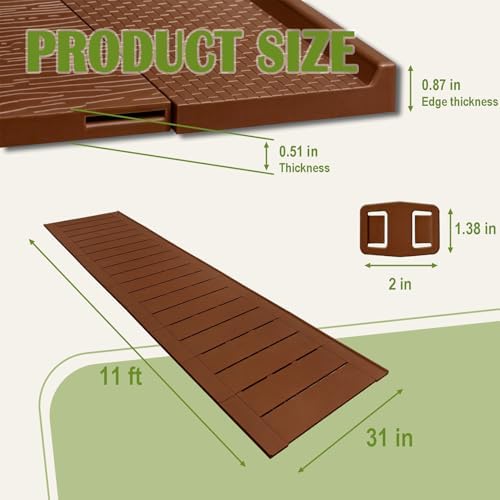 31" x 11' Garden Pathway Interlocking Plastic Walkway - Image 3