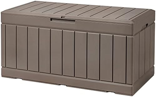 Devoko 85 Gallon Deck Box Lockable Resin Outdoor Storage Box waterproof Outdoor by DEVOKO