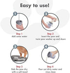Dexas Medium MudBuster Portable Dog Paw Washer, Light Gray - Image 5