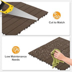 VINGLI Interlocking Deck Tiles, Anti-Slip Plastic Tiles - Image 5