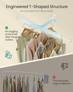 SONGMICS Clothes Drying Rack, Wall-Mounted, Extendable, Foldable Arms - Image 4