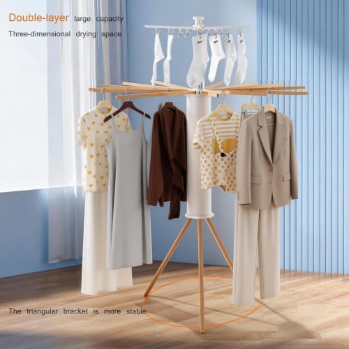 Tripod Clothes Drying Rack Foldable Laundry Drying Rack - Image 3