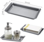 SheeChung Metal Vanity Tray, Bathroom Counter Storage Tray - Image 3