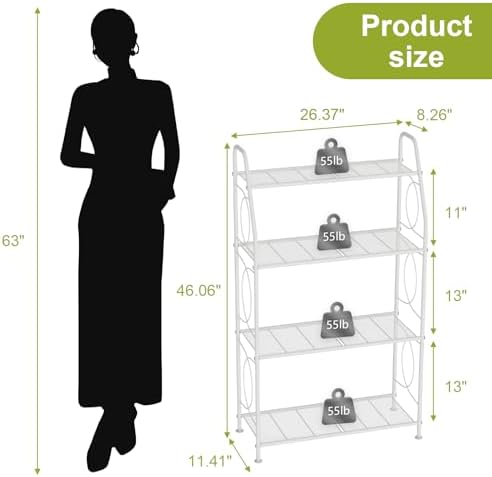 VyGrow Plant Stand, 4 Tier Plant Shelf - Image 3