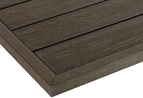 NewTechWood 1/12 ft. x 1 ft. Quick Deck Composite Deck Tile Outside Corner Trim by NewTechWood