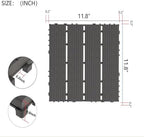 Plastic Interlocking Deck Tiles, 12 x 12 '' PP Resin, Non-Slip Drainage Holes - Image 4