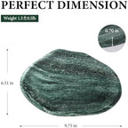 Koville Green Marble Cloud Shape Vanity Tray, Serving Stone Key Tray - Image 2