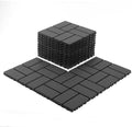 44 Pack Interlocking Deck Tiles, All-Weather Outdoor Deck Tiles by Unknown