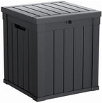 DRATO 51 Gallon Outdoor Storage Box Waterproof, Lockable Resin Deck Box by DRATOprovidesawarmandcozy