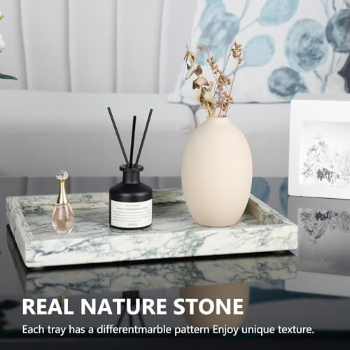 Real Natural Marble Tray for Bathroom, Kitchen Counter & Desktop - Image 3