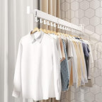 Clothes Drying Rack, Laundry Drying rack, Wall Mounted Clothes Rack, Clothes - Image 6
