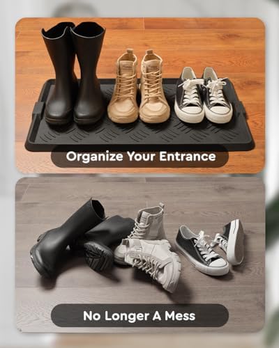 tchdio Extra Large Boot Tray Rubber Boot Tray, Non Slip Shoe Tray - Image 3