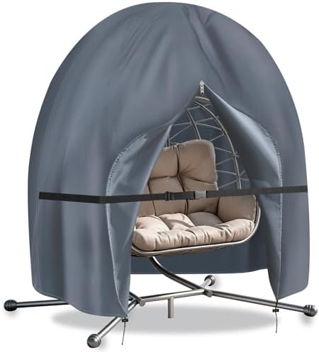 【Upgraded】RICHIE 90”x78” Patio Egg Chair Covers Waterproof & UV Resistant by RICHIE