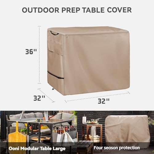 Outdoor Pizza Oven Table Cover, Size 32 x 32 x 36 inch - Image 2