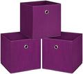 Foldable Storage Cubes Bins, 11 Inch Cloth Storage Cube Fabric Storage Box by NieEnjoy