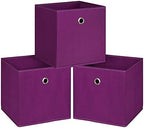 Foldable Storage Cubes Bins, 11 Inch Cloth Storage Cube Fabric Storage Box by NieEnjoy