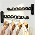 Wall Mounted Clothes Hanger Rack, Foldable Space Saving Laundry Rack by iMonse