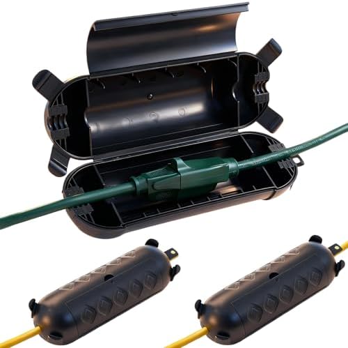 3 Pack Outdoor Extension Cord Cover IP44 Waterproof Safety Box by HONDERSON